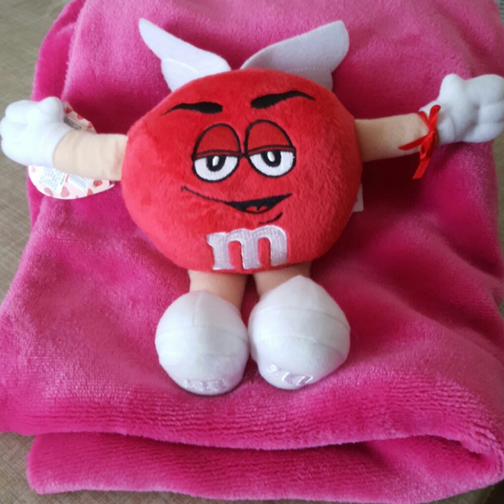 NWT, M&M's Red Cupid Plush